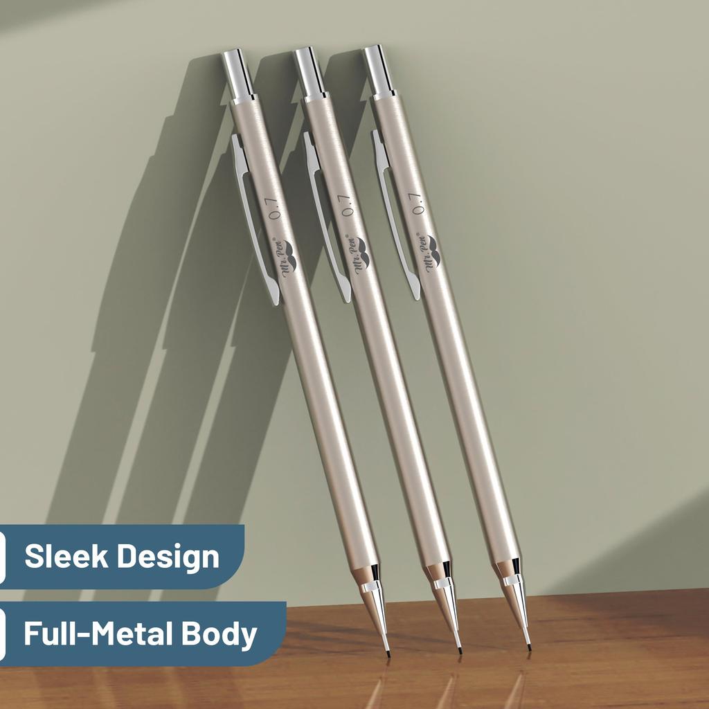 Creion mecanic metalic 3 Creion mecanic mecanic Schiță Desen Tehnic Mecanic Domnul. Set Stilou, 0,7 mm, Pachet, Creion 0,7, .7, Creion, Creion, Creion.
