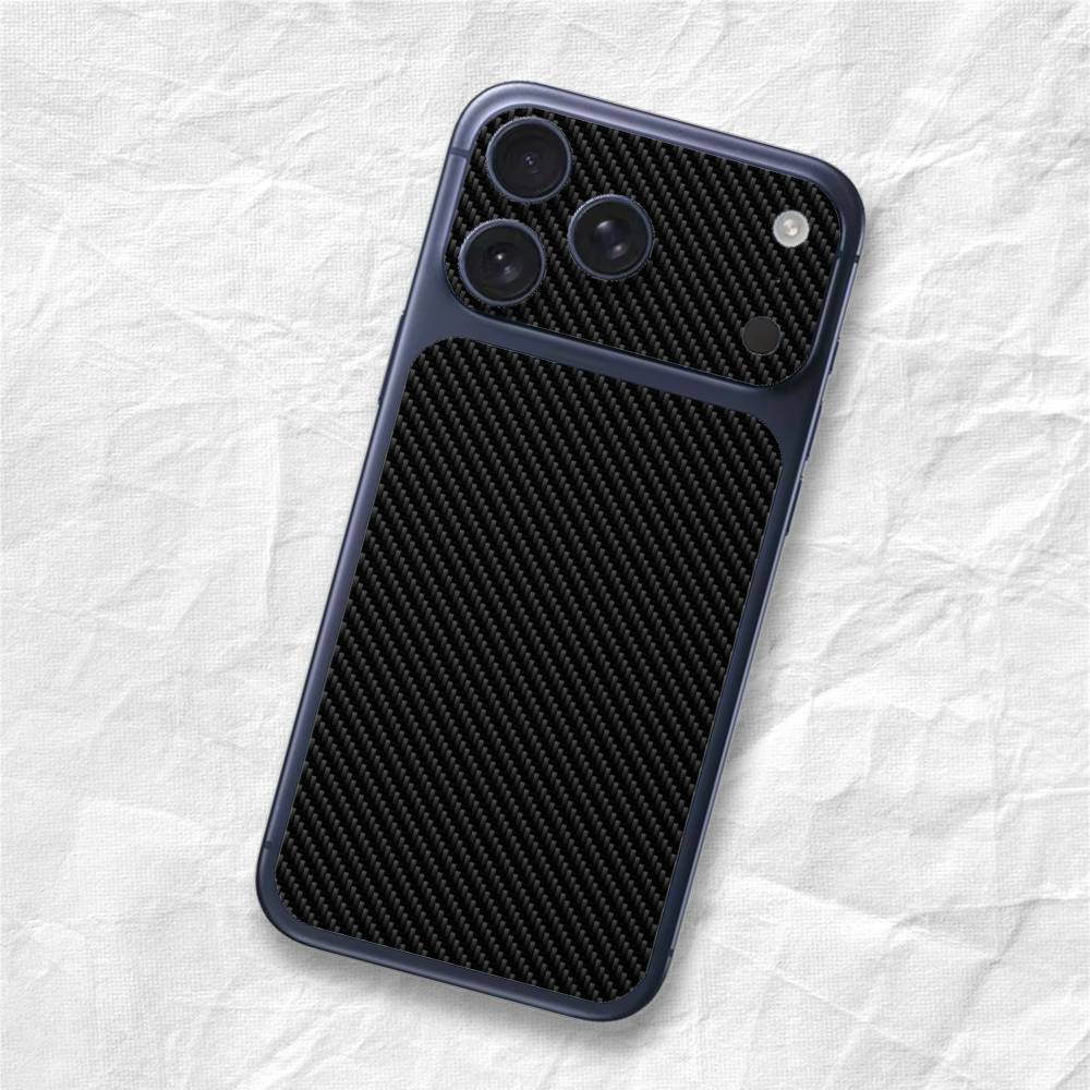 Carbon Pattern Sticker Film Back Skin for iPhone 17 Pro Max
