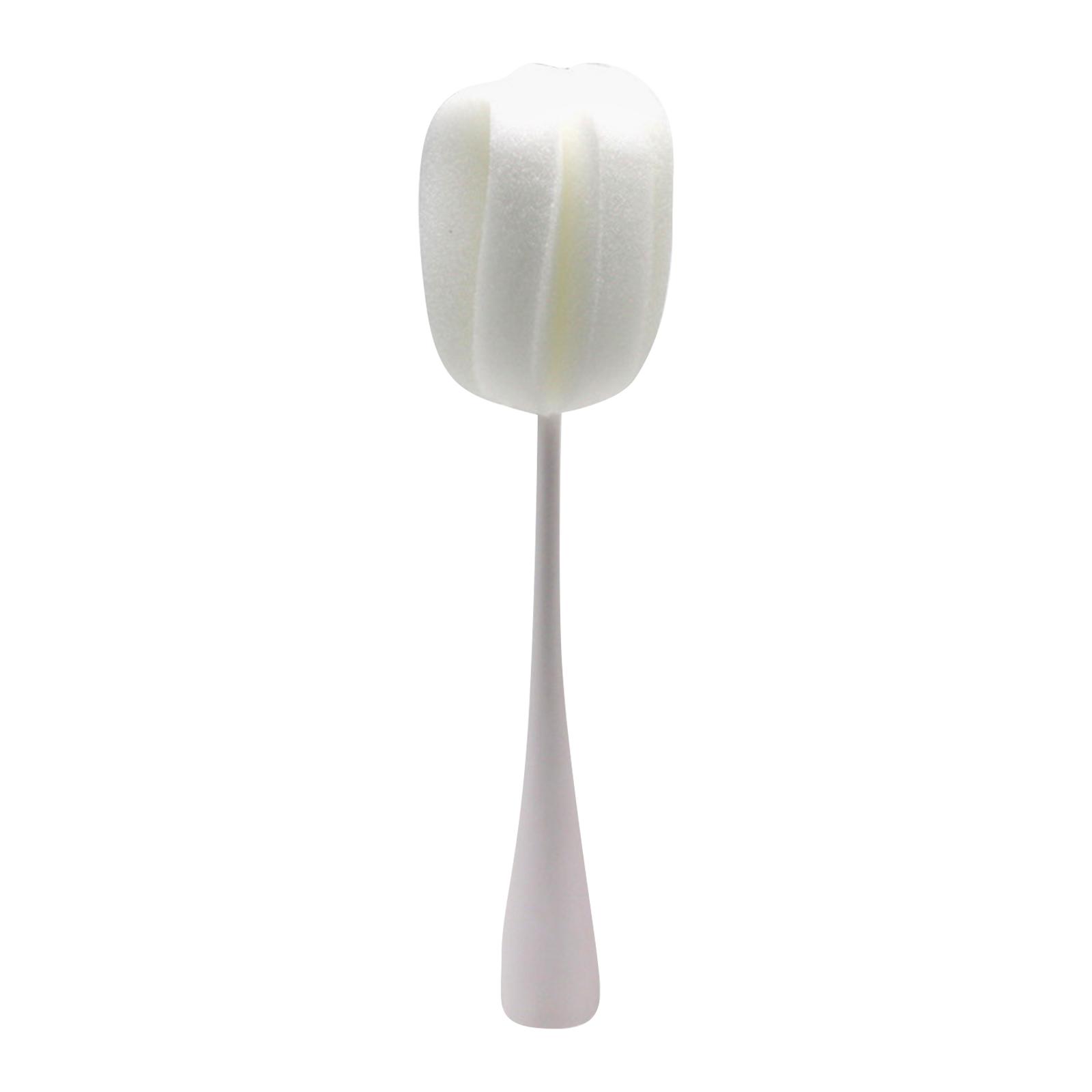 

Bottle Brush Sponge Cup Brush Detachable Brush Long Handle Water Bottle Cleaner Brush For Baby Bottles Vacuum Cup One Size білий