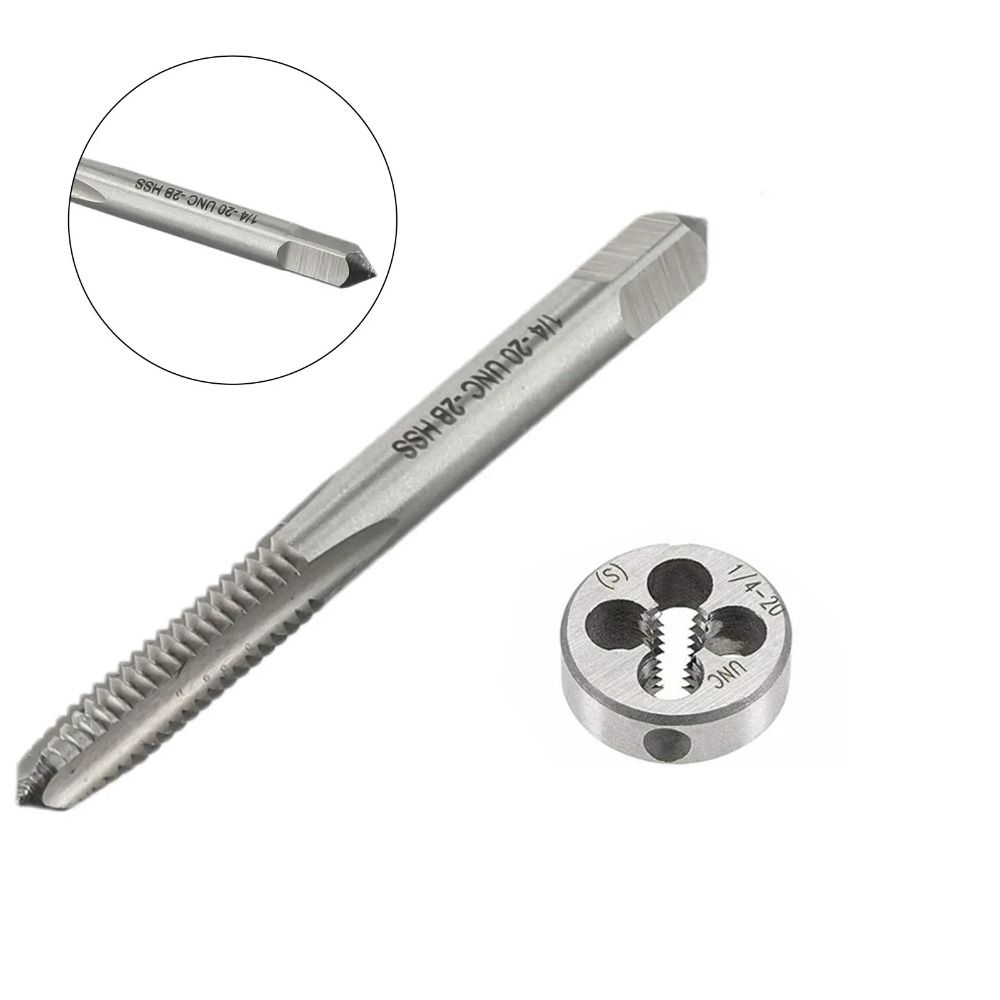 High Quality Right Hand Thread 1/4"-20BSW Metric Screw Thread Tap Tap and Die Set  Plug Tap