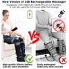 Electric Leg Muscle Relaxer 6 Modes Air Compression Recovery Boot Lymph Release Relieve Foot Fatigue Heating Leg Massager