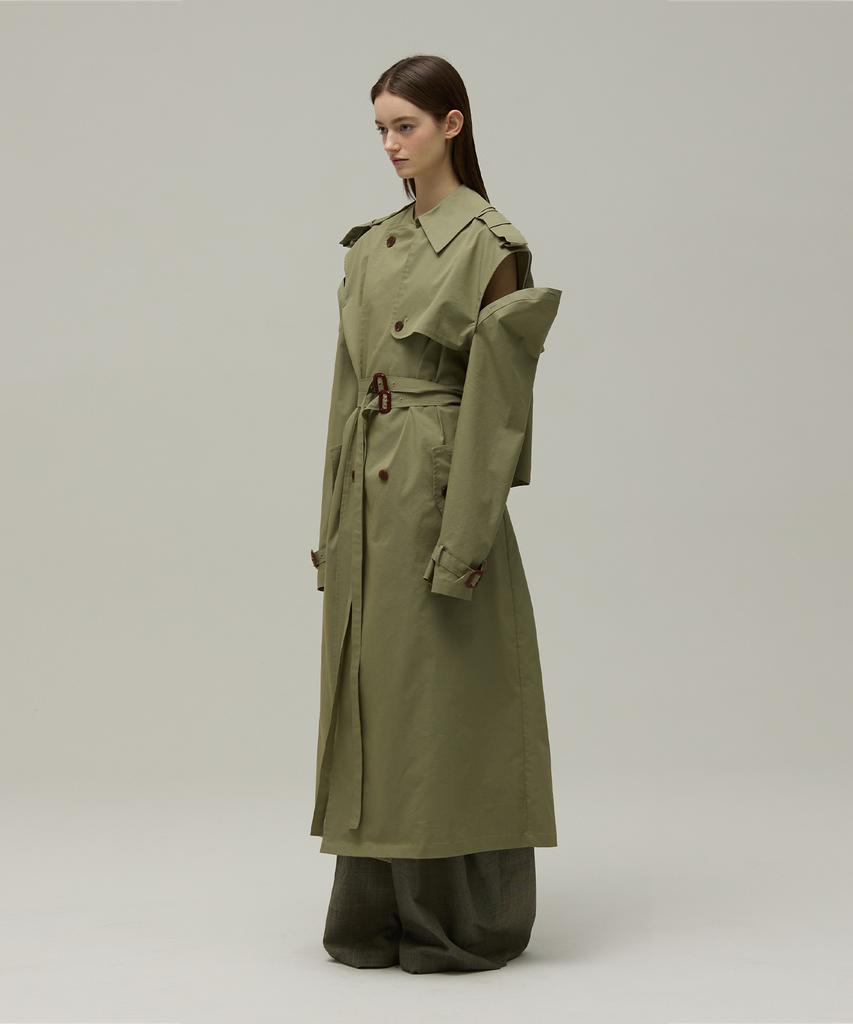 MMAM Off-Sleeve Origami Trench Coat