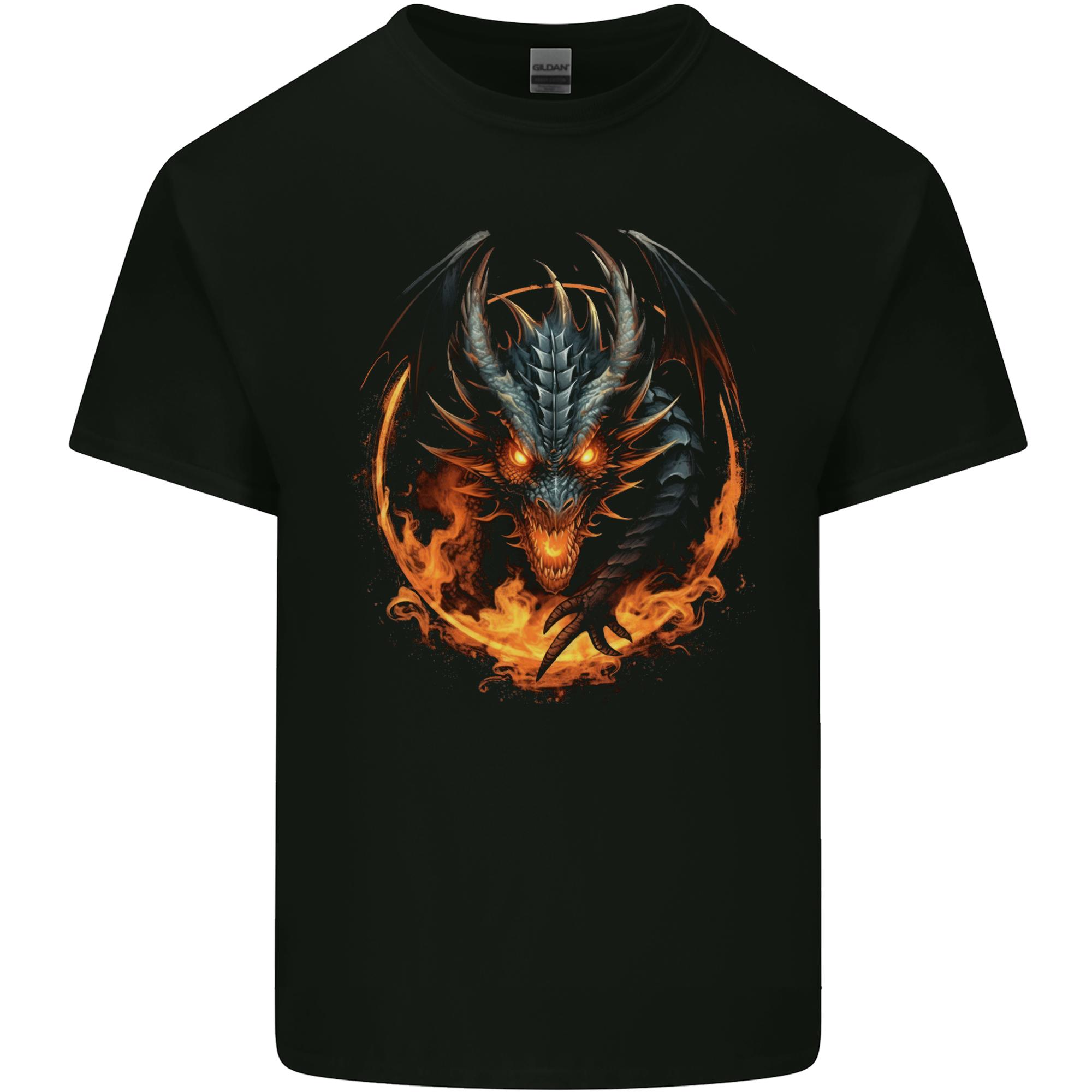 Fantasy Fire Dragon 1 Unisexs Light Cotton TShirt S