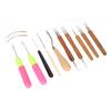 12pcs Dreadlocks Tool Set Dreadlocks Crochet Hook Hair Locking Tool Kit for Wigs Hair Extensions
