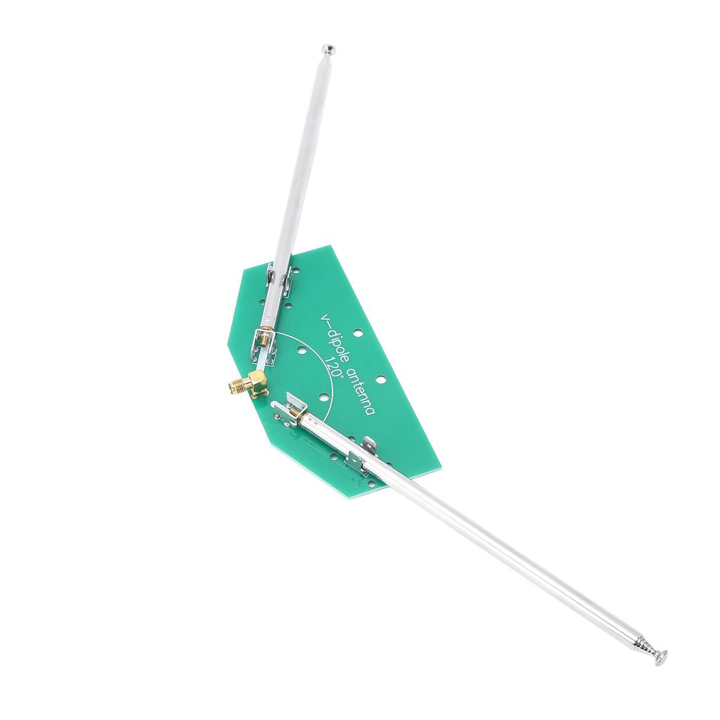 V Dipole Antenna SMA Female Interface Telescopic Antenna 78M‑415MHz FM Radio Comm Antenna for Aviati