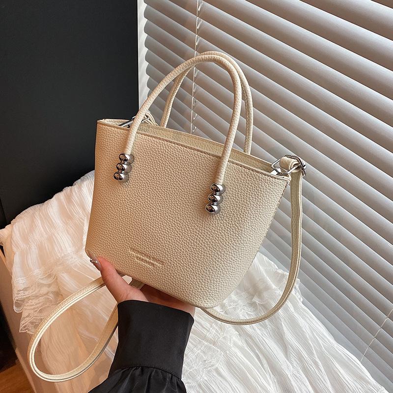 

Женская сумка 2025 Новая маленькая свежая сумка через плечо Сумка кроссбоди Популярная текстура ведра Повседневная женская сумка хаки