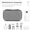 Mini Sacoche de Rangement Portable EVA Pochette Sac de Transport Fermeture Éclair Étui pour Écouteurs Airpod/Téléphone/Accessoires Câble de Charge