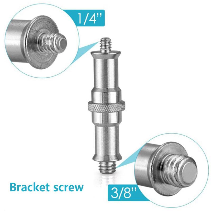 

1/4 3/8 Spigot Stud Мужской адаптер Металлическая камера Винт для штатива Аксессуар