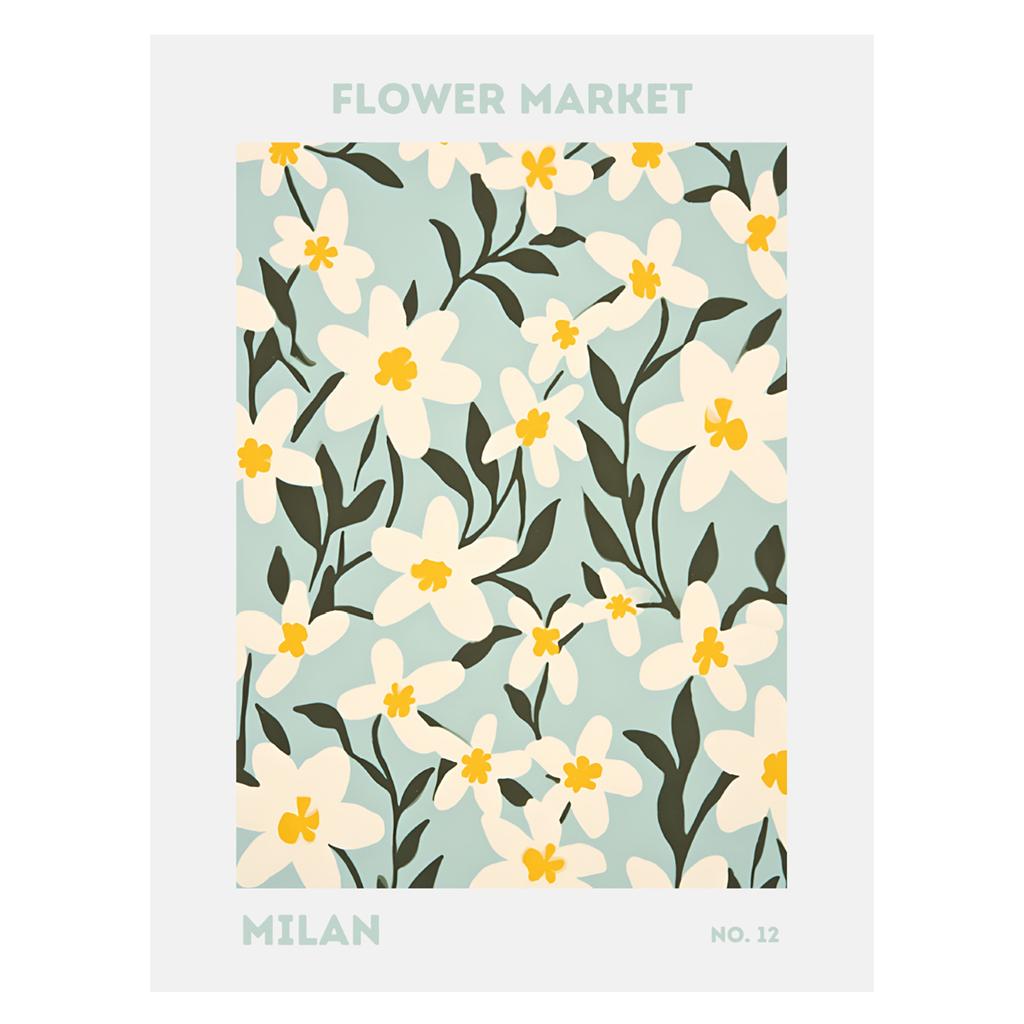 Jolly and Dash Flower Market Milan Print
