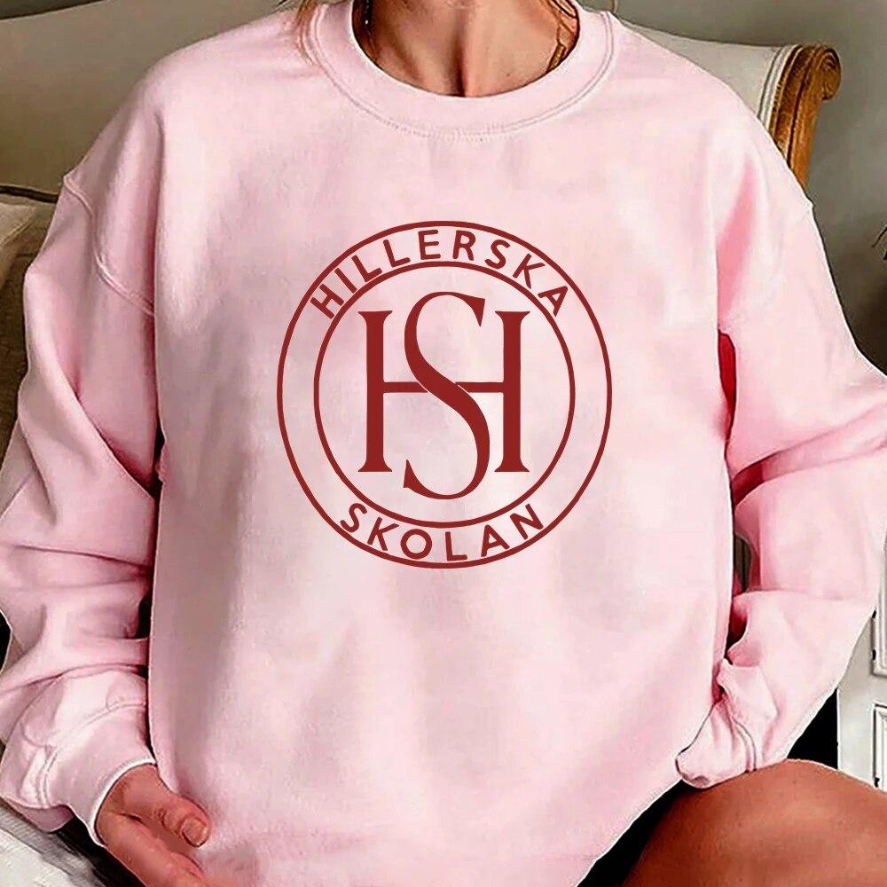 Толстовка Young Royals Hillerska School Logo Толстовка Hillerska Skolan All The People Are Fake Толстовки с круглым вырезом Fans Merch Толстовка унисекс L