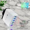 QC3.0 30W Six-Port Fast Charger with EU/US/UK/AU Plugs