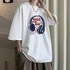 Unisexs Cotton Tshirts White Unisex Oversized T Shirt Music Letter Print Summer Casual Wear 5XL Tee Shirts Big Size Male Clothes