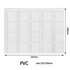 PVC Plastic Coins Collection Album Special Design Coins Collection Sheets Transparent Settable for Household Display Articles