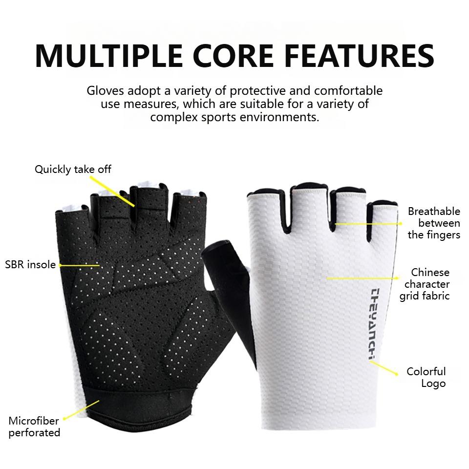 GTUBIKE Cycling Gloves Summer Breathable Shockproof Half Finger Bike Gloves Fingerless Gloves Sports MTB Road Bicycle Gloves