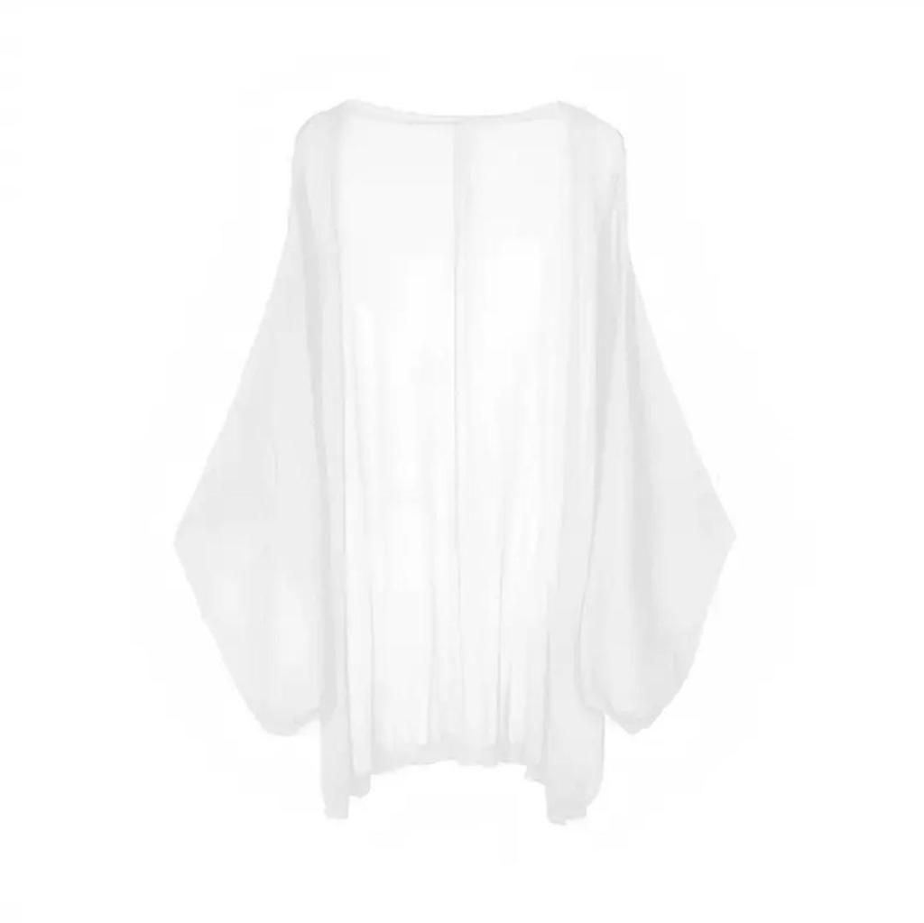 Women's Summer Sun Protection Loose Knit Cardigan - Korean Style, Long Sleeve, Casual Air Conditioning Cover-Up.