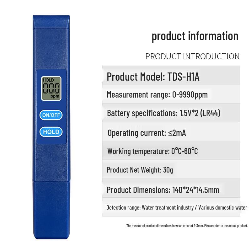 Portable Water Quality Test Pen: Universal TDS Analyzer for Purifiers & Sewage Detection