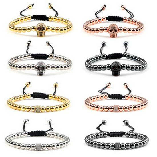 Boho-Handgefertigtes Blaues Strassstein-Böser Blick-Armband mit Rotes Nylonband