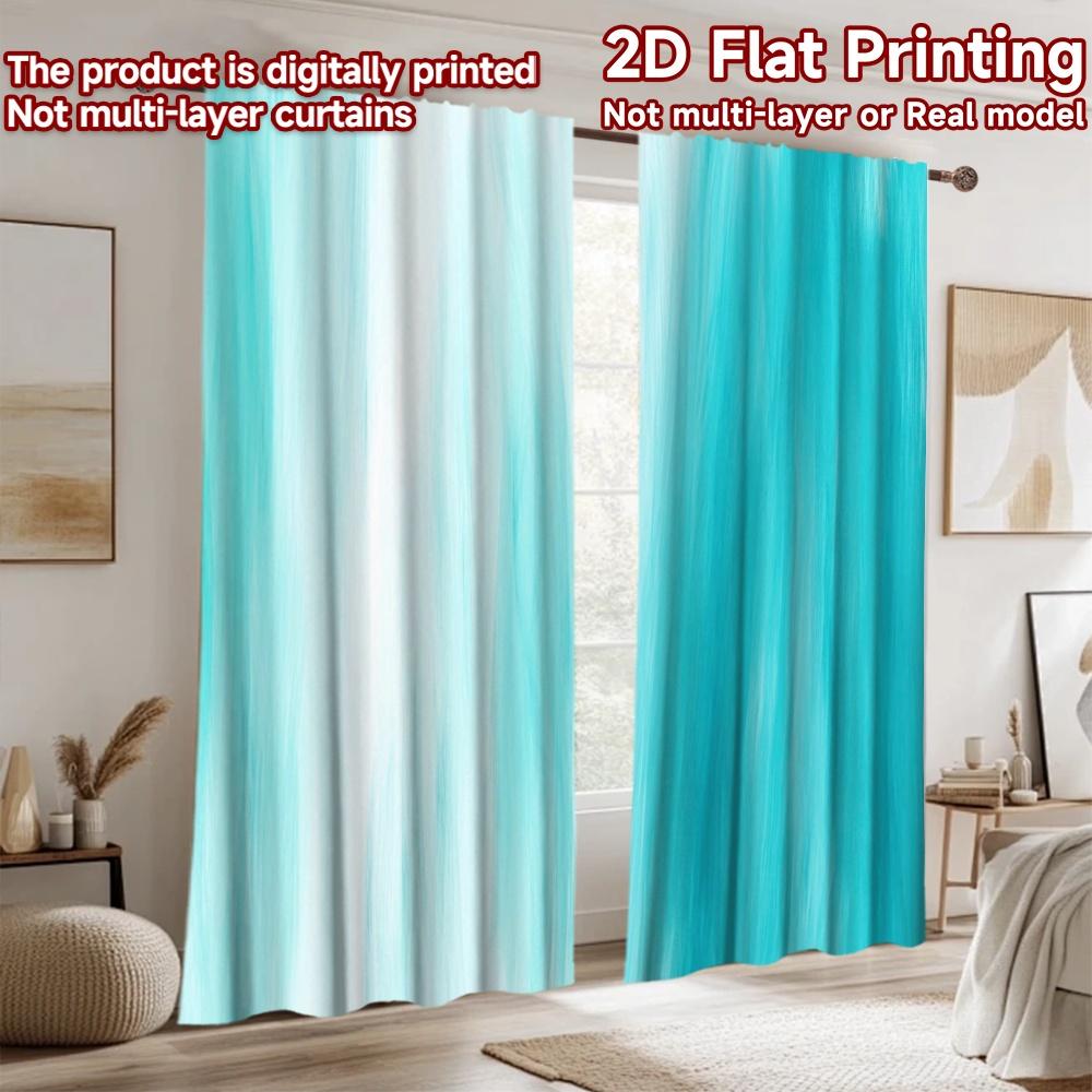 2D flat Photography Backdrop Popular Photography Banner Blue Vertical Brushstrokes (2) 100% Polyester Party & Holiday Decor