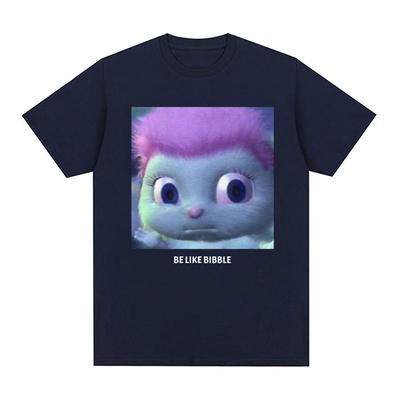 Urocza Śmieszna Grafika z Memem Bibble Koszulka Męska Damska Modna Casualowa Koszulka z Krótkim Rękawem Letnie Top 100% Bawełna Oversize Koszulka