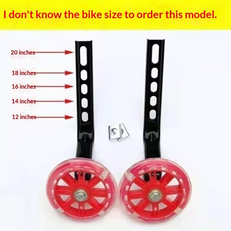 Children Bike Wheels 1 Pair Reinforced Heavy Duty Wear Resistant 12-20 Inch for Kids Outdoor Cycling Replacement Parts