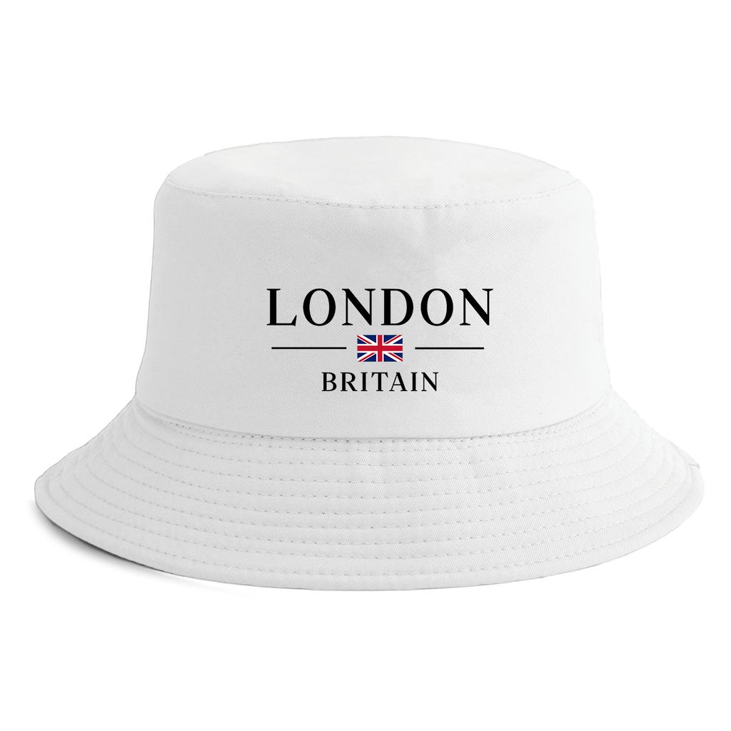 Unisex London Britain Flag Print Bucket Hat Reversible Retro Fisherman Cap Available In Multiple Retro Colors Outdoor Sun Hat