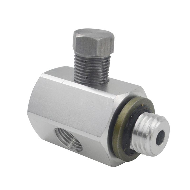 M12x1.5 Adapter Mechanical Oil Pressure Sensor Gauge Aluminum Alloy Oil Pressure Sensor Tee Adapter for Auto Oil Pressure Switch