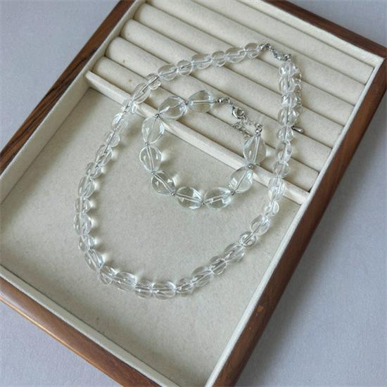 Ensemble Collier et Bracelet en Cristal Coréen Haut de Gamme Dongdaemun