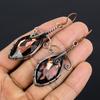 Brown Mystic Topaz Earrings Gemstone Jewelry, 999 Copper Wire Wrapped Earrings, Handmade Beautiful Jewelry Earrings