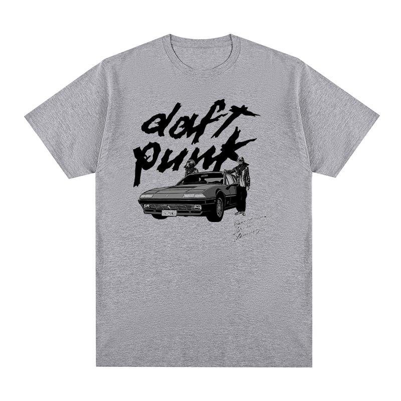 Daft Punk Vintage Tshirt Graphic Y2k French electronic music Cotton Unisex T shirt New TEE TSHIRT Womens tops S