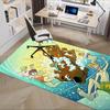 Mata na krzesło biurowe Scooby-Doo do domowego biura, Ochrona podłogi, Antypoślizgowe maty kuchenne, Uroczy dywanik z kreskówkowym wystrojem