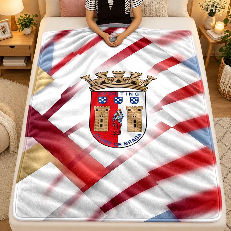 Flannel BlanketBraga FC Warm Soft Throw Blanket for Indoor Sofa Bed Living Room Use