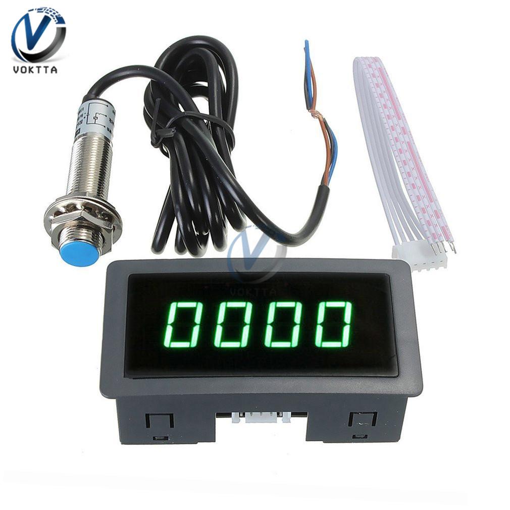 11V 1.16' 1 Digital LED Display Tachometer Timer RPM Speed Meter High Precision Tachometer with Hall Proximity Switch Sensor NPN