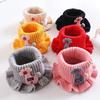Knitted Scarf Cartoon Giraffe Ruffle Neck Warmer Detachable Fake Collar Knitted Turtleneck Dickey Collar for Kids Toddlers Girls