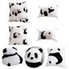 Panda Embroidered Throw Pillow Cover Comfortable Polyester Pillowcase Removable and Washable Cushion Protector Case