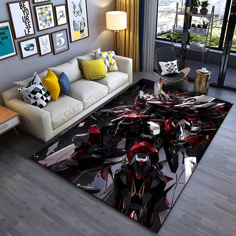 Robotic Mecha Design Carpet Suitable As a Non-slip Mat for the Living Room or Bedroom Sofa