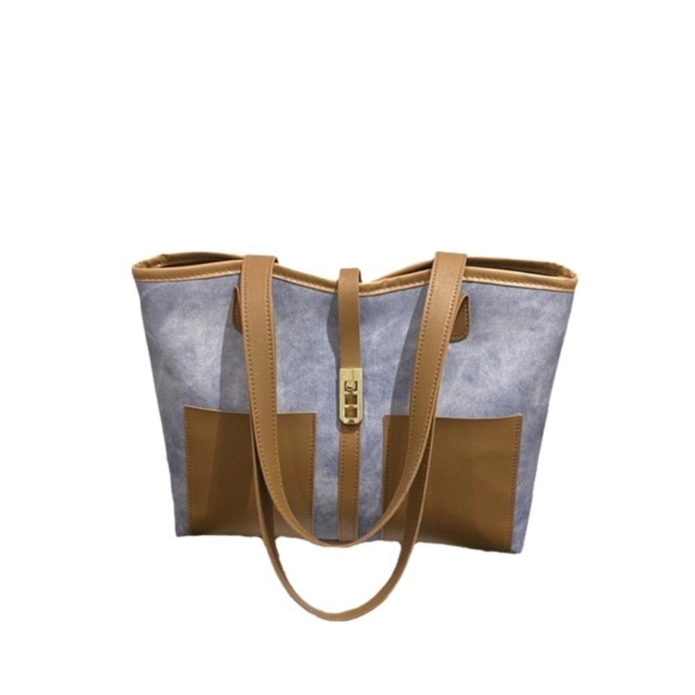 

Sleek Large Capacity Shoulder Bag Elegant Design Retro Style Tote Bag Vintage Look Women s Bag Outdoor Activities
