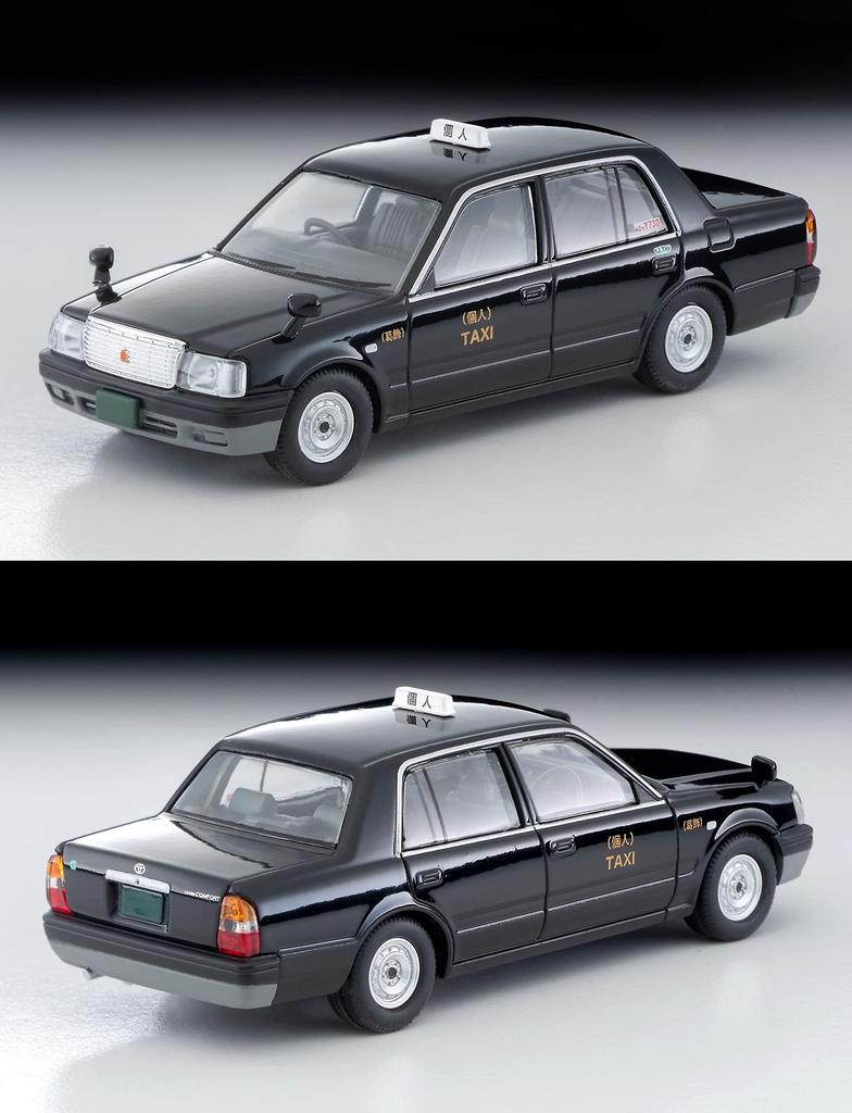 TOMYTEC DioColle 64 04b Taxi Stand Toyota Crown Figure and Accessories Partially Complete Miniature Car Set 1/64 #CarSnap (Includes Comfort) ABS/PVC