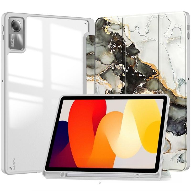 Kompatibilní s lenovo xiaoxin Pad 2024 TB331 Tab M11 TB330 Pouzdro na tablet Akrylové Průhledné Skládací Odolné proti pádu Kožený kryt