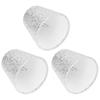3Pcs Small Lamp Shades E14 Bright Surface Thin Lightweight High Transmittance Safe Design Table