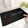 Funny Bitcoin Gold And Money Anime Spend Or Save Floor Mat Non-Slip Laundry Room Mat Laundry Decor Balcony Child Living