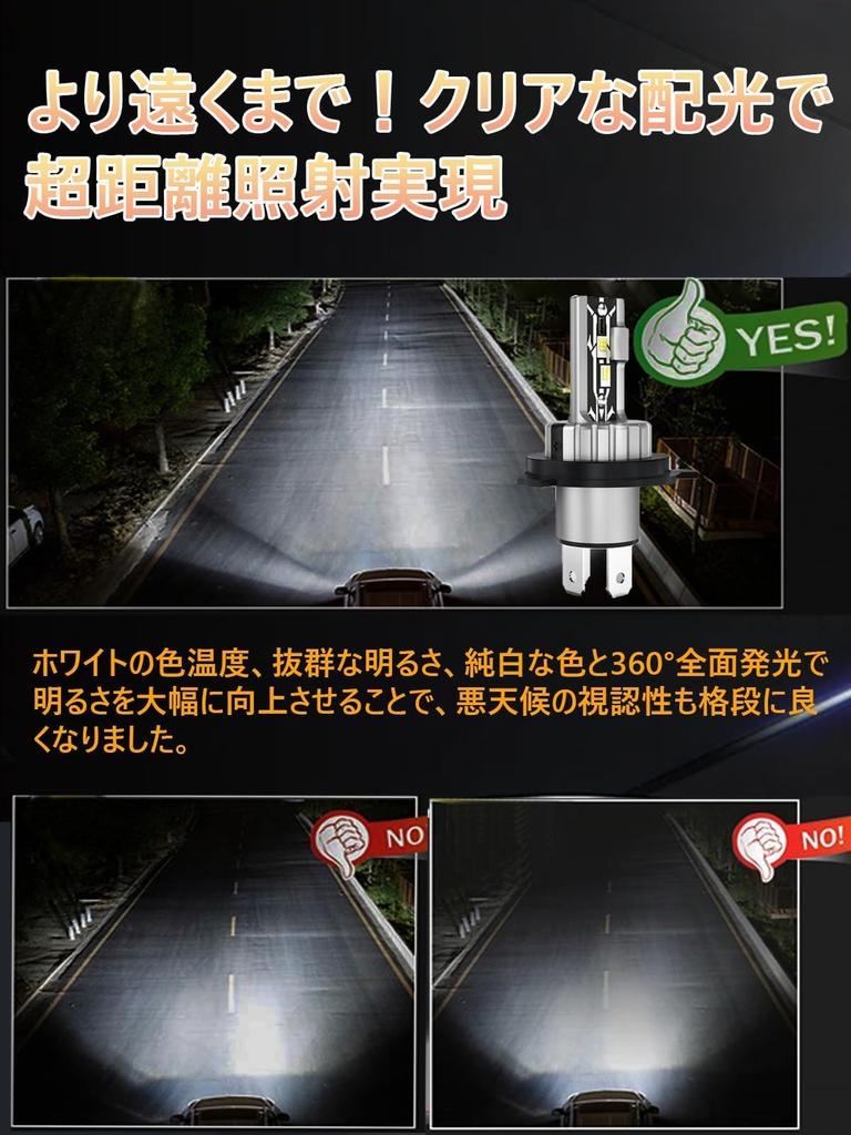 [Compact Integrated Type] LTONXEN H4 LED Headlight Hi/Lo Switching Vehicle