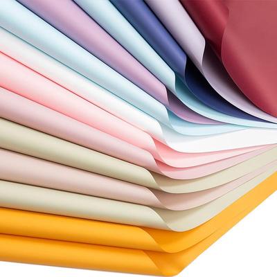 Solid Color European Fresh Flower Wrapping Paper for Bouquets - Korean Style Floral Art Gift Material.