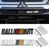 Autocollants Emblème Badge Calandre Avant Voiture Accessoires Style Métal Auto Pour Mitsubishi RalliArt Lancer Ralli Art 9 10 Pajero