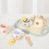 Kids Wooden Tea Set Play House Pretend Make Tea Play With Teapot Teacup Afternoon Snack Role Playing Toys Boys Girls Gift