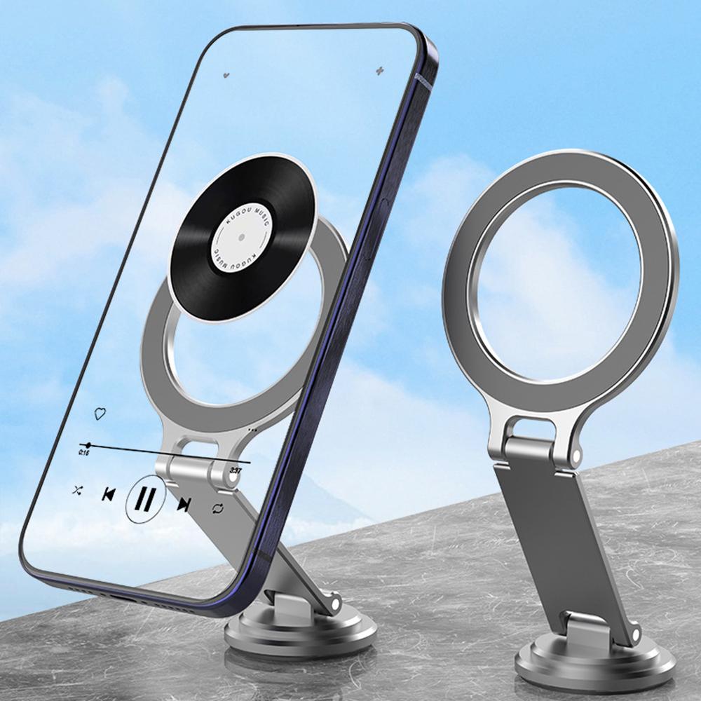 

MG07 For iPhone 12-16 Car Adhesive Mount Magnetic Phone Holder Foldable Bracket