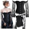 Black Gothic Lace Tummy Control Corset