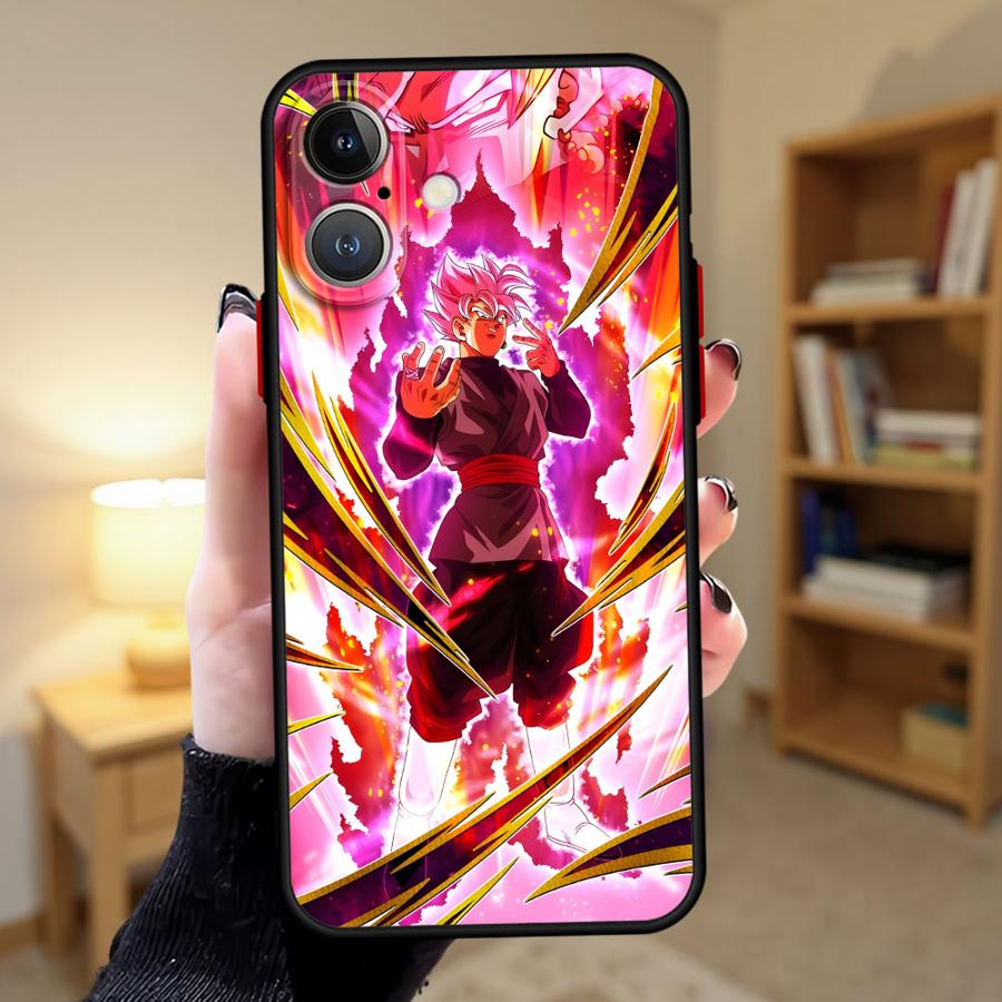 Dragon Ball Goku Anime Back Phone Cover Case for iPhone 16e 14 17 16 Pro Max 12 13 Mini 17 Air 15 Plus 11 XS