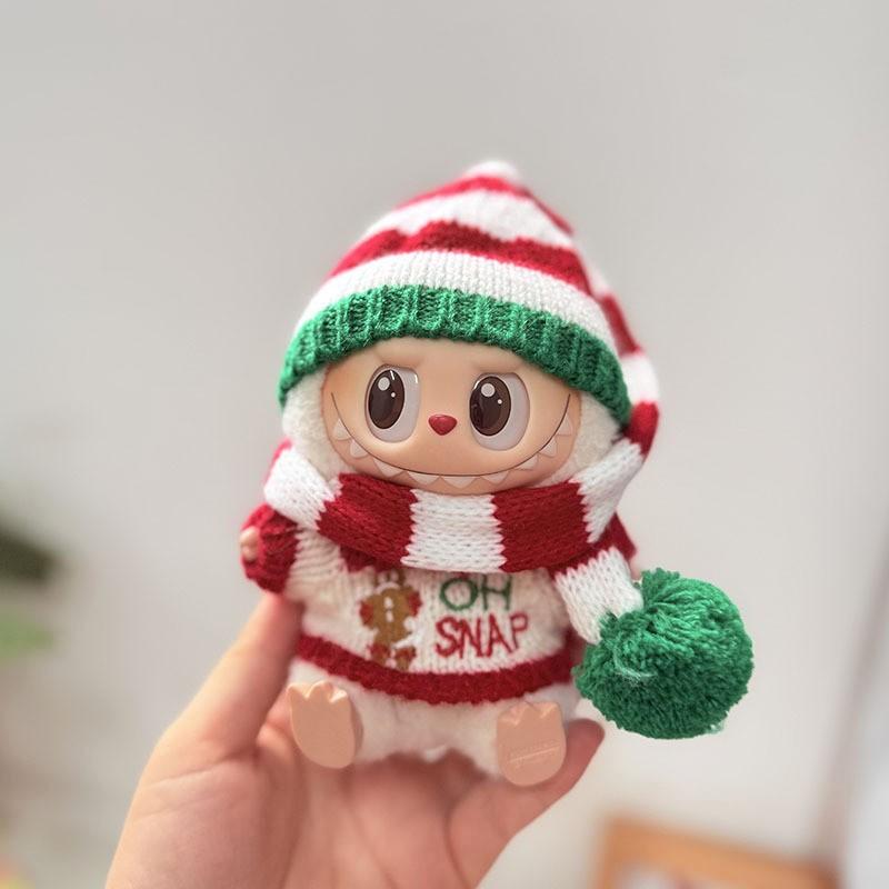 The First, Second and Third Generations of Christmas Baby Clothes Wear 17cm Pendants, and The Clothes Sit with Colored Beads Christmas Set.
