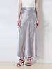 Summer Satin Slimming Bias Cut A-line Mermaid Skirt for Women