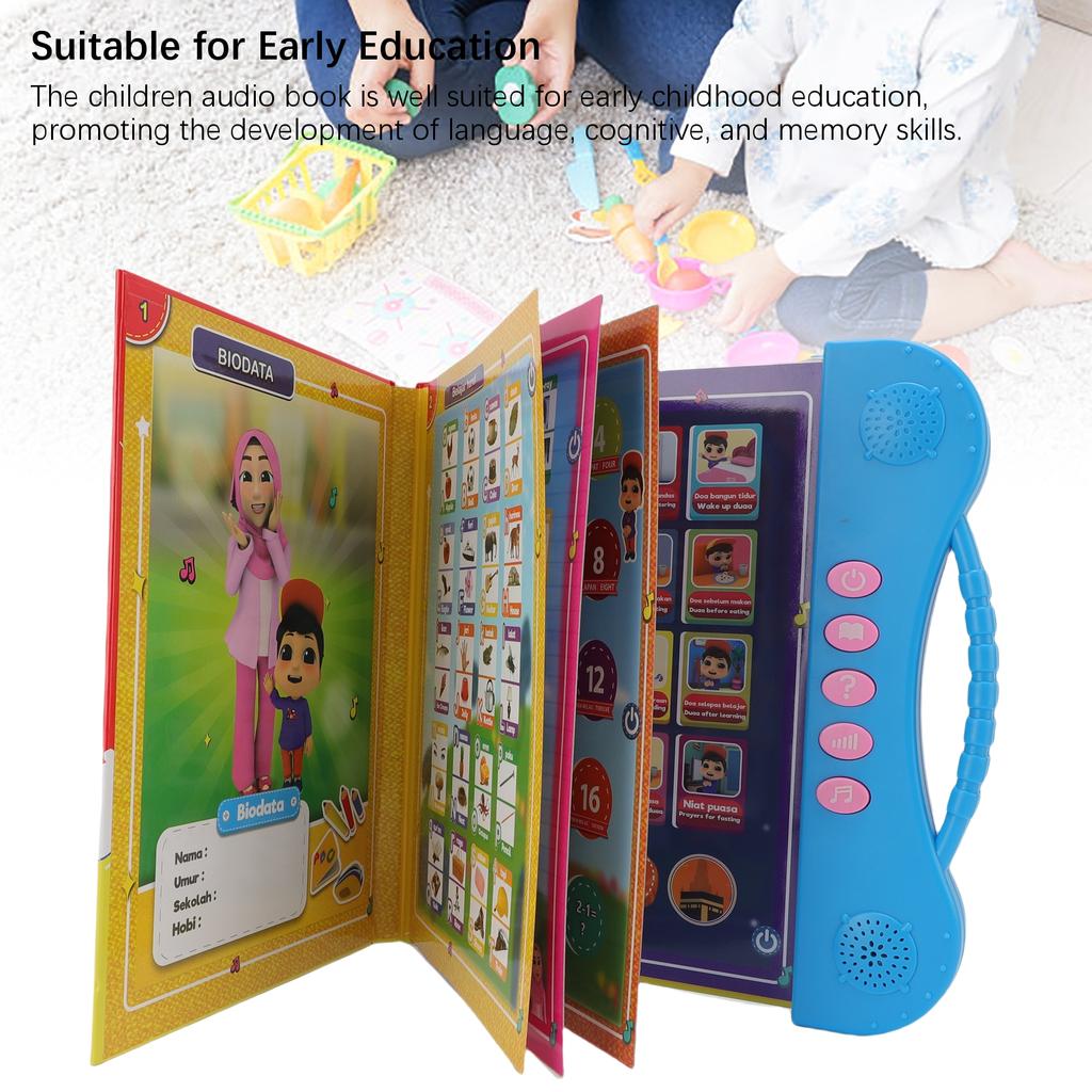 Children Electronic Book Interactive Audio Sound Book Early Learning Educational for Home and